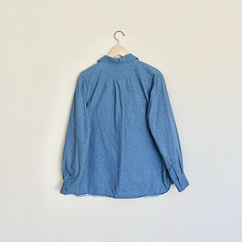 Construct New York Dot Pattern Snap Up Long Sleev… - image 6